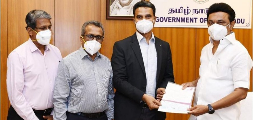 Kauvery Hospital supports Tamilnadu Government’s Corona Relief Fund