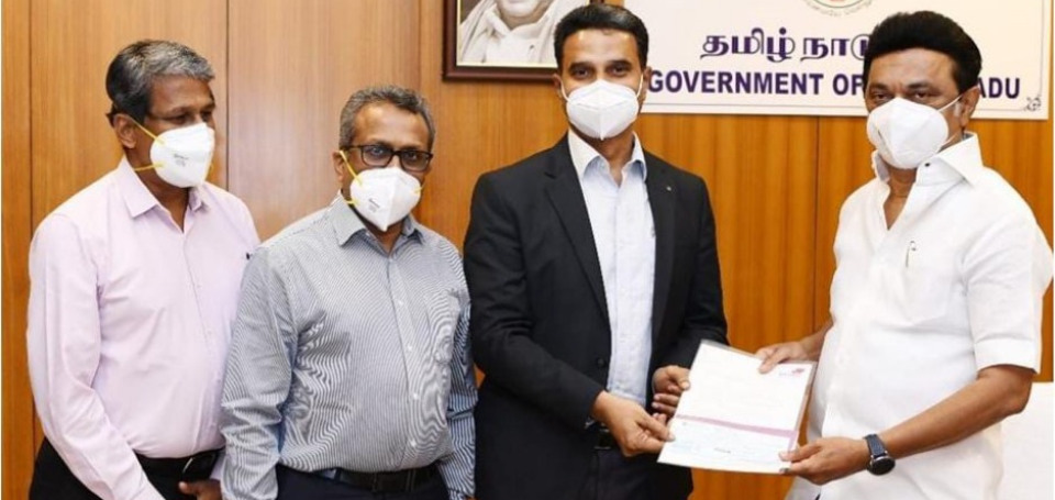 Kauvery Hospital supports Tamilnadu Government's Corona Relief Fund
